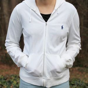 Classic Polo white 100% cotton jacket